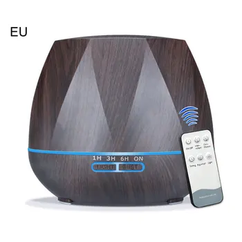 

550ml Electric Humidifier Essential Aroma Oil Diffuser Ultrasonic Wood Grain Air Humidifier USB Mini Mist Maker