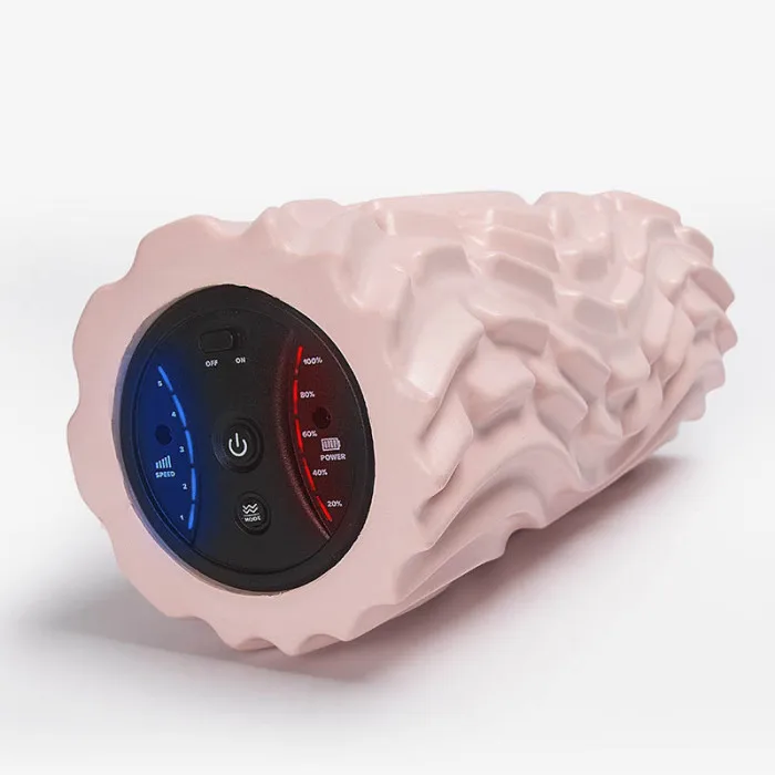 Electric Yoga Column Foam Shaft Muscle Relax Stovepipe Vibration Massage Pain Relieve Roller FK88