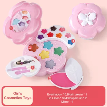 

Kids Makeup Kit For Girl Make-up Box Princess Washable Kid Makeup Kit