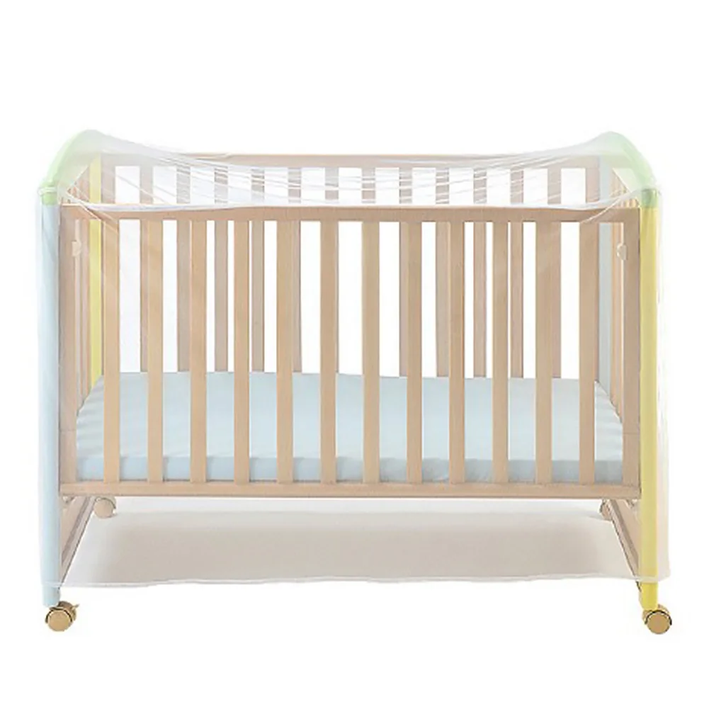 Детская кроватка, сетка от насекомых, аксессуары для дома, летняя сетка, москитная сетка, детское постельное белье, белая складная переносная кроватка, чехол из полиэстера