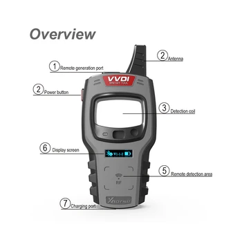 

Xhorse VVDI Mini Key Tool Remote Key Programmer Support IOS/Android With Free ID48 96bit Function Free For Toyot G Function