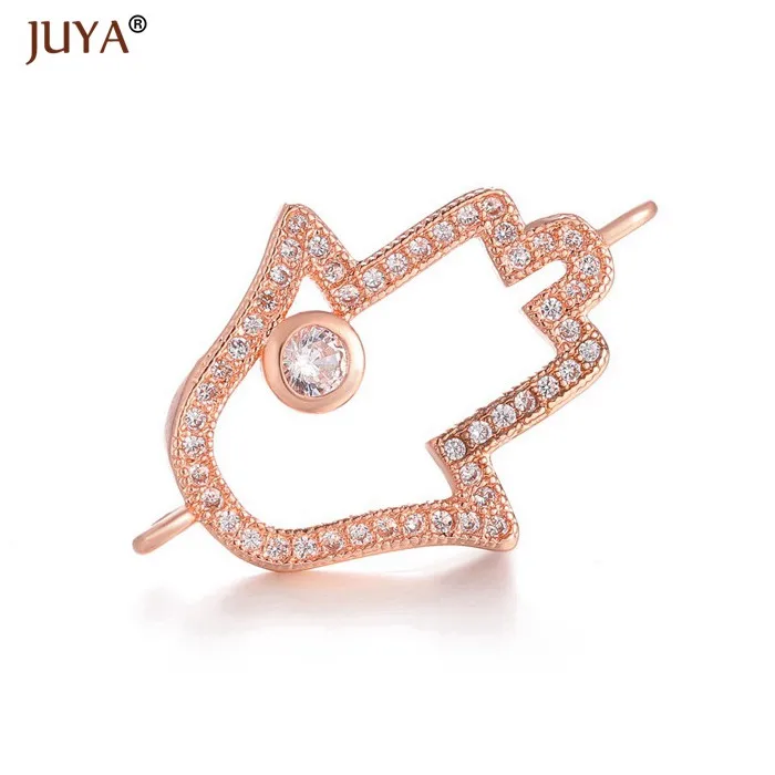 rose gold Роскошные материалы для изготовления украшений Набор для создания бижутерии своими руками, ручная работа, Цепочки и ожерелья Кулоны для соединения Браслета Аксессуар часть Материал фурнитура для украшений - Цвет: rose gold