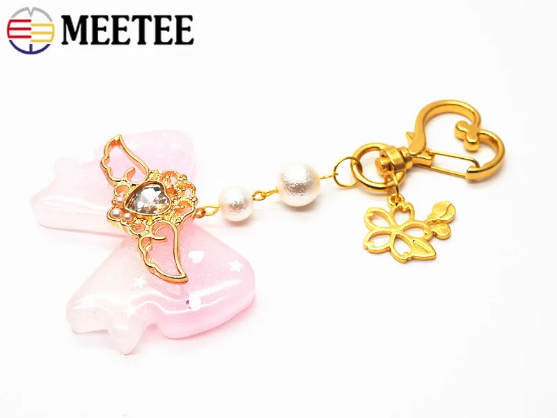 Meetee 10 шт. различные металлические цепочки для ключей O D кольцо Пряжка скобы