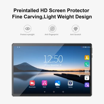 

10-Inch Smart Tablet PC Quad-Core WiFi Bluetooth Tablet PC 1+16GB Android 8.0 Dual SIM 4G 3500Mah(EU Plug)