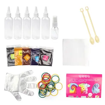 

Tie Dye DIY Kit DIY Clothing Graffiti Dye Rainbow Color DIY Craft Tools Safe and Non-Toxic