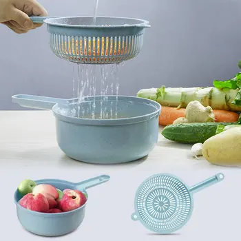 

Slicer Vegetable Slicer Potato Peeler Carrot Onion Grater with Strainer Vegetable Cutter 8 in 1 Kitchen Accessories