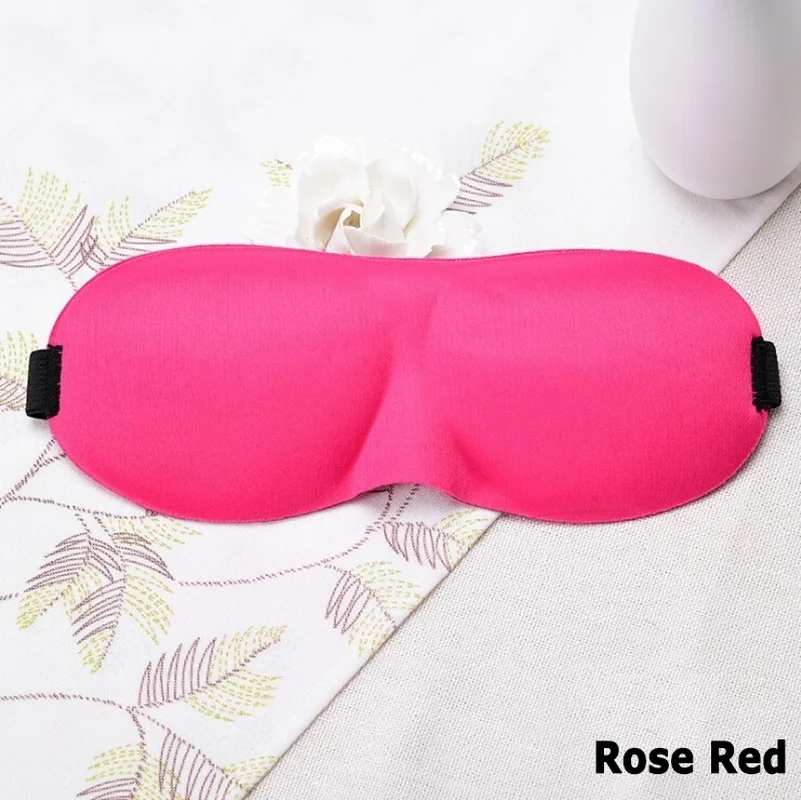Rose Red Дорожная 3D маска для глаз, коврик для сна, защита отдыха, расслабляющая маска для сна - Цвет: Rose Red