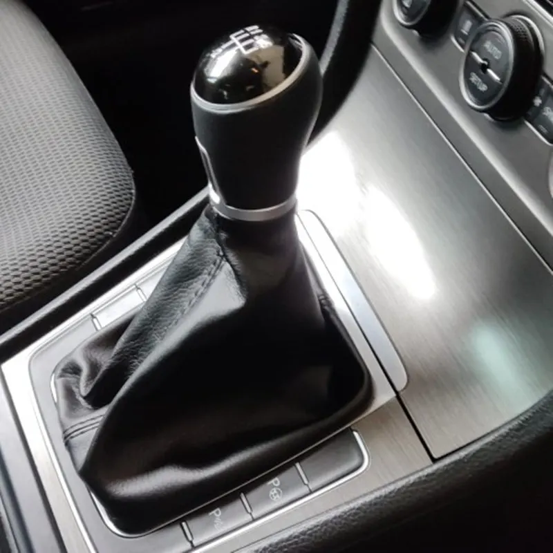 5 / 6 Speed Car Gear Shift Knob for VW Golf 7 A7 MK7 GTI GTD 2013 2014 2015 Leather Gaiter Stick Accessories
