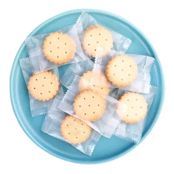

100Pcs Transparent Frosted Package Small Button Biscuit Packaging Bag Machine Sealing Cookie Snack Candy Sugar Bags