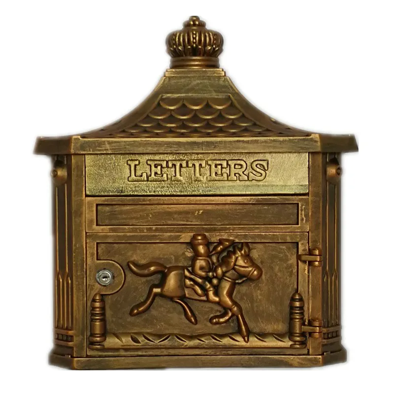 

Handcraft Wood Outdoor Mailbox Garden Wall-Mounted Community Letter Box Mailbox Villa Mailbox home decor home decoration