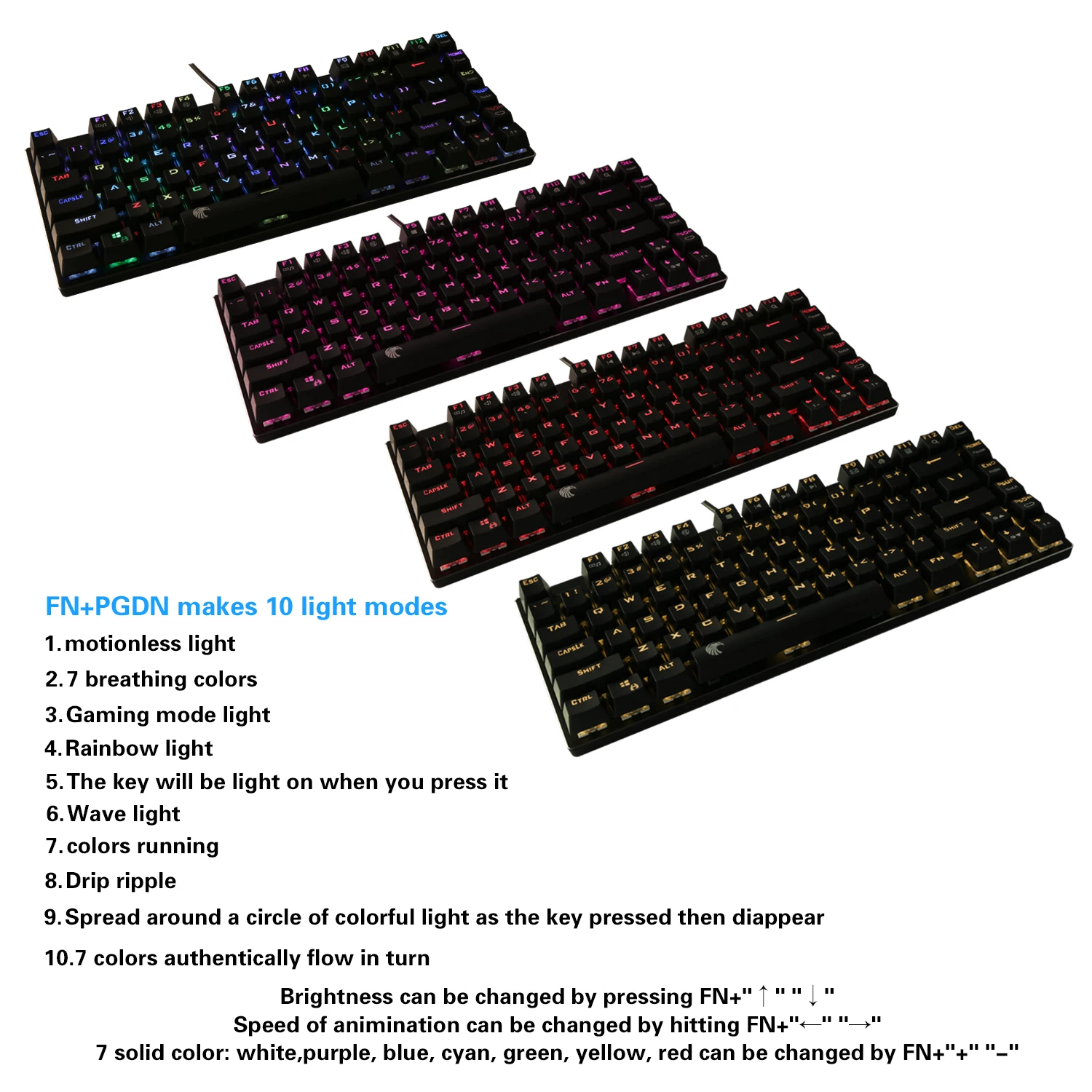 Z88 механическая клавиатура без ключа с RGB подсветкой коричневые переключатели алюминиевые компактные 81 клавиши геймерская клавиатура для игрового набора