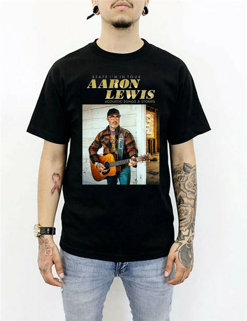 Aaron Lewis State IM In Tour 2019 футболка Hypebeast Favorite для молодежи среднего возраста The Elder |