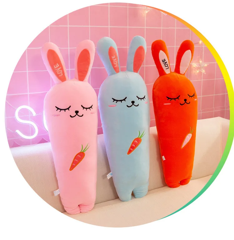 50-110cm Creative Fruit Carrot Plush Long Pillow Soft Stuffed Carrot Toy Lovely Seat Cushion Sleeping Doll Home Decor Kids Gift