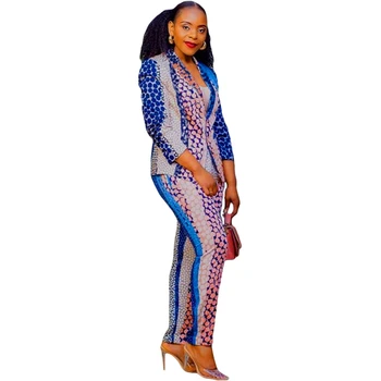 

Spring Women Sets Office Lady Suits Long Sleeve Flower Print Blazer Pants Suit Two Piece Set Tracksuit Outfit 2 Piece Sets