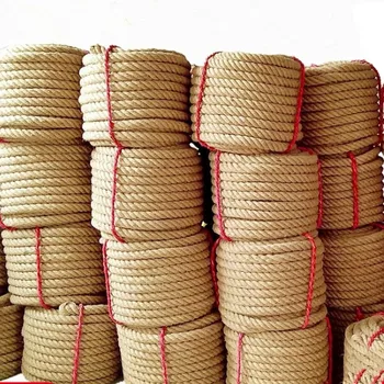 

Natural Jute Fabric Rope Twine Rolls Hemp Twisted Cord String DIY Basket Craft Cat Pet Scratching Handmade Decor 1-14mm