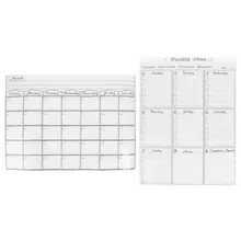 Магнитная стенка холодильника художественная наклейка календарь ежемесячный недельный планировщик A3 белая доска магниты на холодильник доска для сообщений напоминание