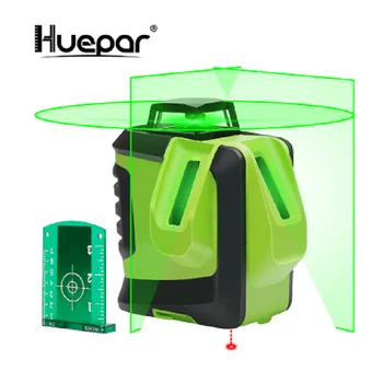

Two Vertical Lines plus Plumb Point Self-Leveling Alignment Multi Line 622CG Green Beam Cross Laser Level 360-Degree Horizontal
