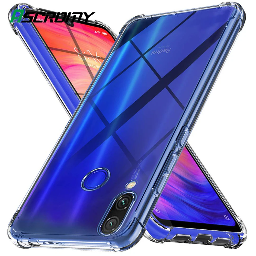 

Anti Shock Case For Xiaomi Redmi Note 7 Pro 6 7A K20 Mi9 Mi 9 SE 9T 8 Lite CC9 Shockproof Silicone Protective Cover Accessories