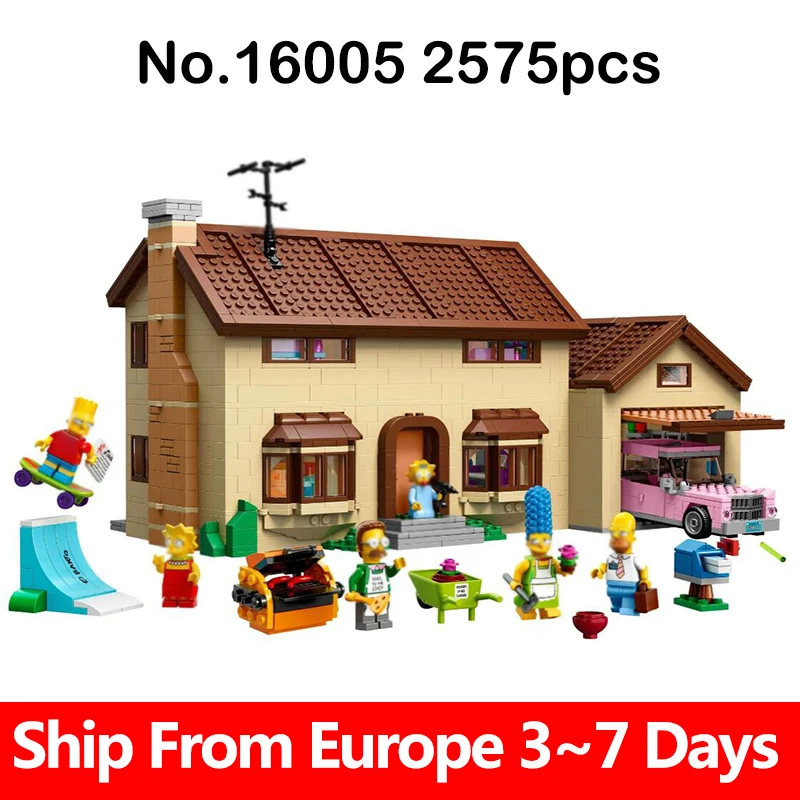 Набор строительных блоков для дома архитектуры № 2575 шт. модель семейного