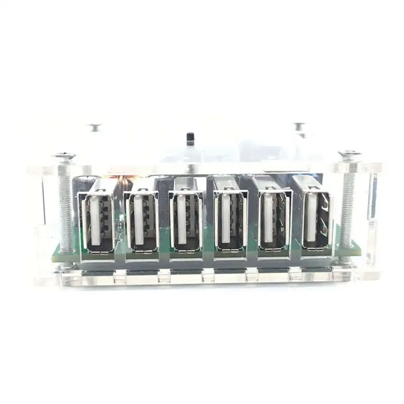 Dc10-30V Buck 5V 6 Usb зарядное устройство Автоматическая идентификация защита напряжения