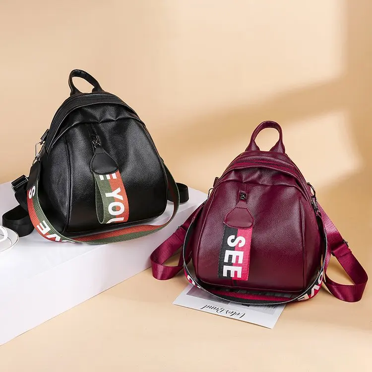 New Style Backpack Shell Ribbon Casual Versatile Hot Selling WOMEN'S Bag Cross Border for Amoy Supply of Goods Wholesale 7009