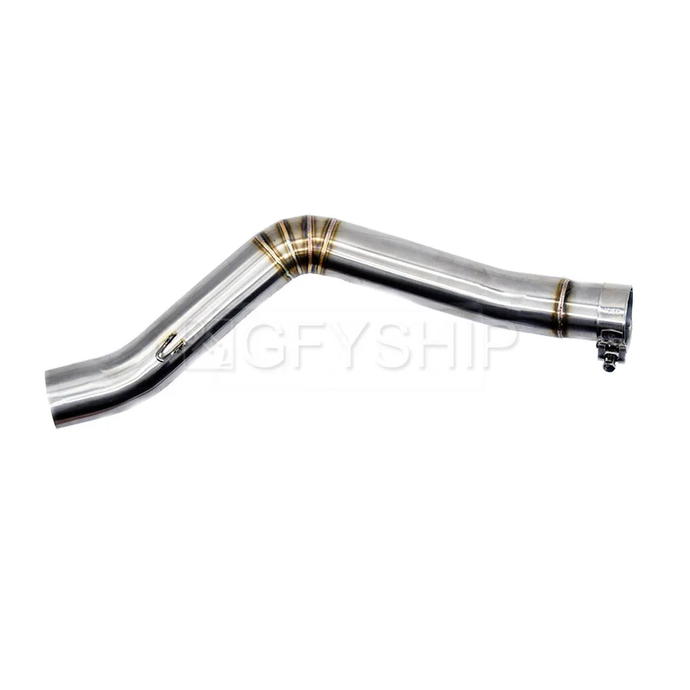Мотоциклетный глушитель средней звеньевой трубы для Benelli TRK502 TRK 502 все годы мото выхлопной системы 51 мм соединительные трубы