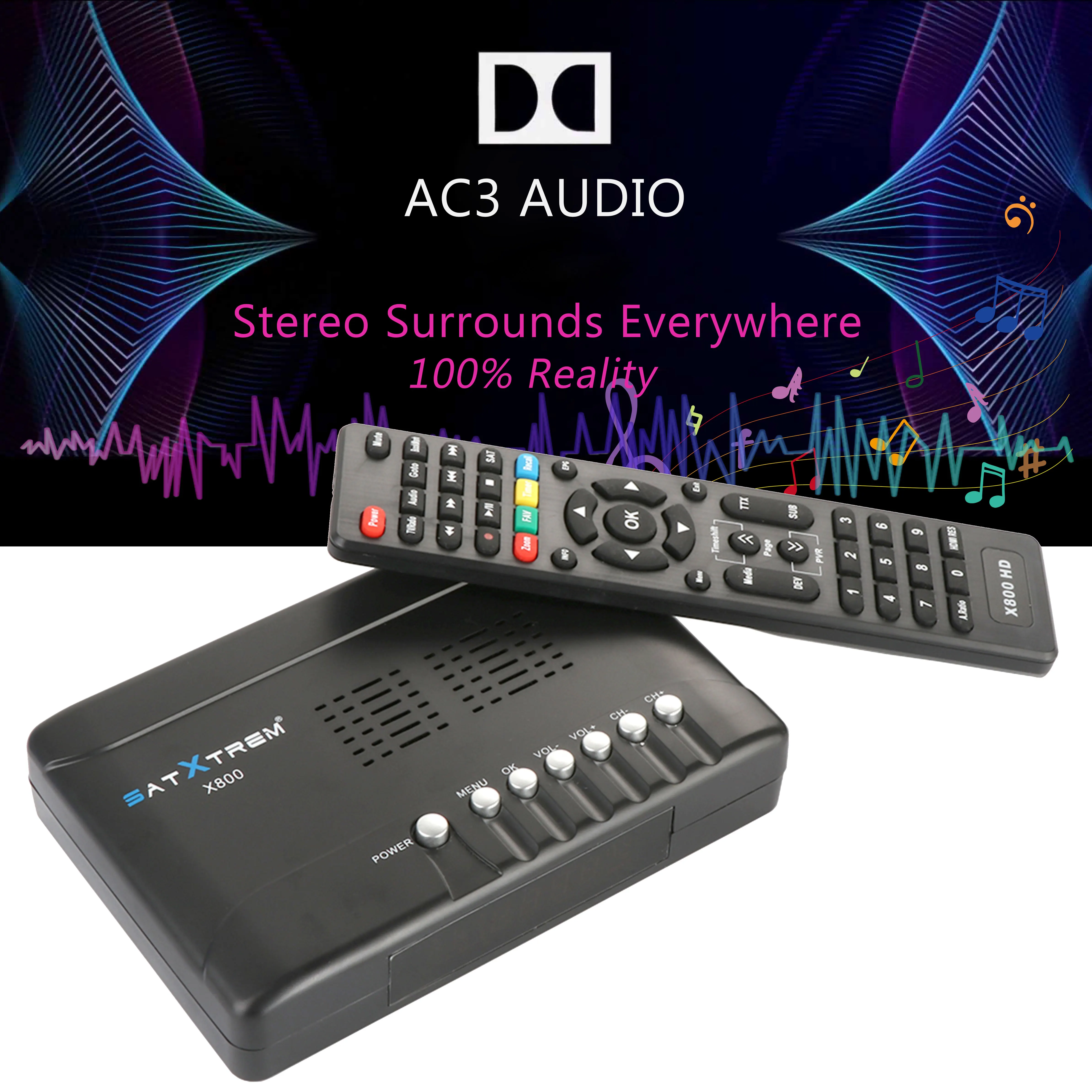 SATXTREM X800 HD DVB-S2 Satelite рецептор цифровой ТВ спутниковый ресивер декодер DVB S2 тв тюнер бесплатно 1 год Европа 8 нажатий