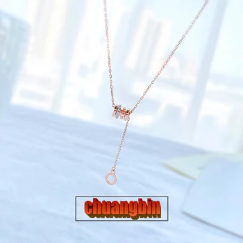 

Genuine S925 Sterling Silver Small Waist Necklace Niche Design Light Luxury Exquisite Zircon Silver Necklace