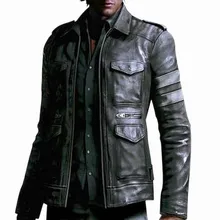 Мужские повседневные куртки, кожаные куртки, осенне-зимние байкерские мотоциклетные куртки на молнии, мужская кожаная верхняя одежда, пальто chaqueta hombre