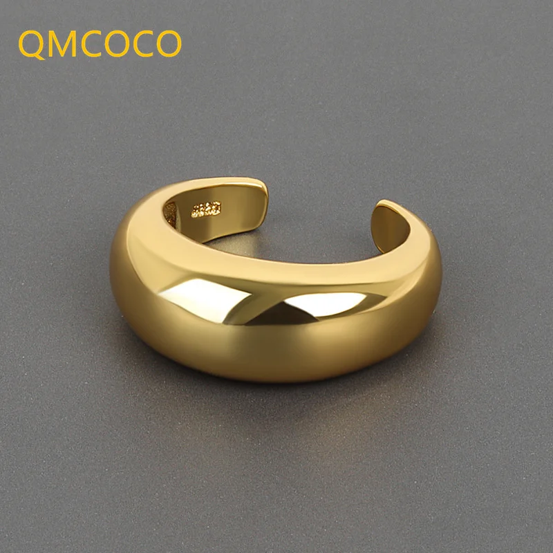 Silver Color Geometric Creative Ring For Women Simple Open Adjustable Jewelry Gifts