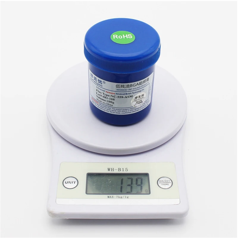 Паста NC-559-ASM, 100 г, без содержания свинца, паяльная паста, Сварочная паста для SMT BGA, пайка, сварка, ремонт, без чистоты, флюс паяльная паста