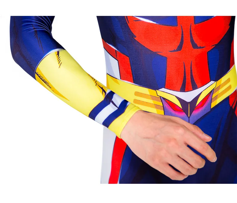 Японское аниме «My Hero Academy All · Might»; колготки с 3D цифровой печатью для взрослых; детский косплейный костюм; боди; костюм зентай