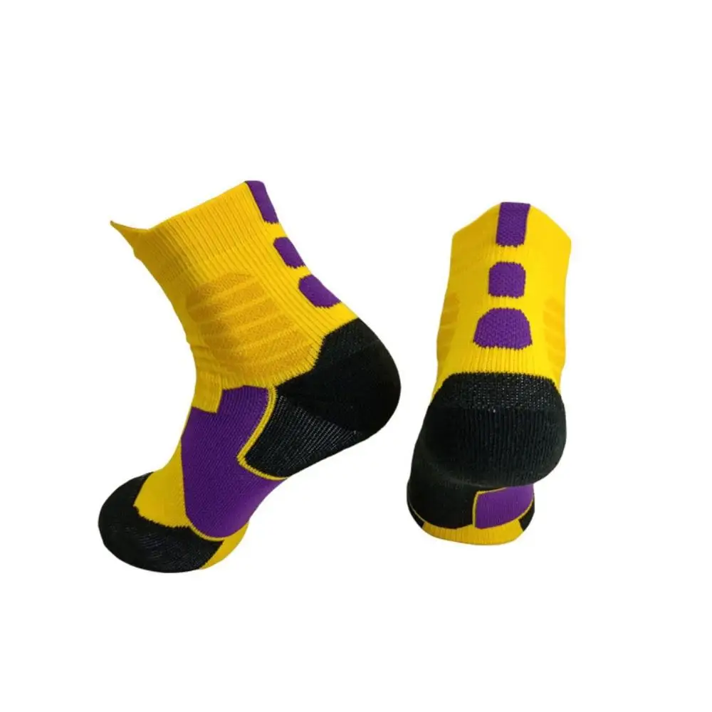 Носки для баскетбола, дышащие, Нескользящие, с подошвой из полотенец, спортивные носки для мужчин и женщин, спортивные носки - Цвет: YZ