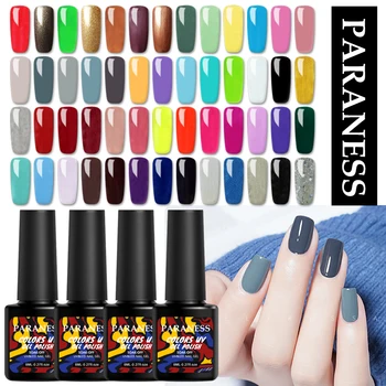 

Paraness Ordinary Color Gel Nail Polish Top Base Coat UV Led Gel Varnish Semi Permanent Nail Art Lacquer Soak Off Manicure