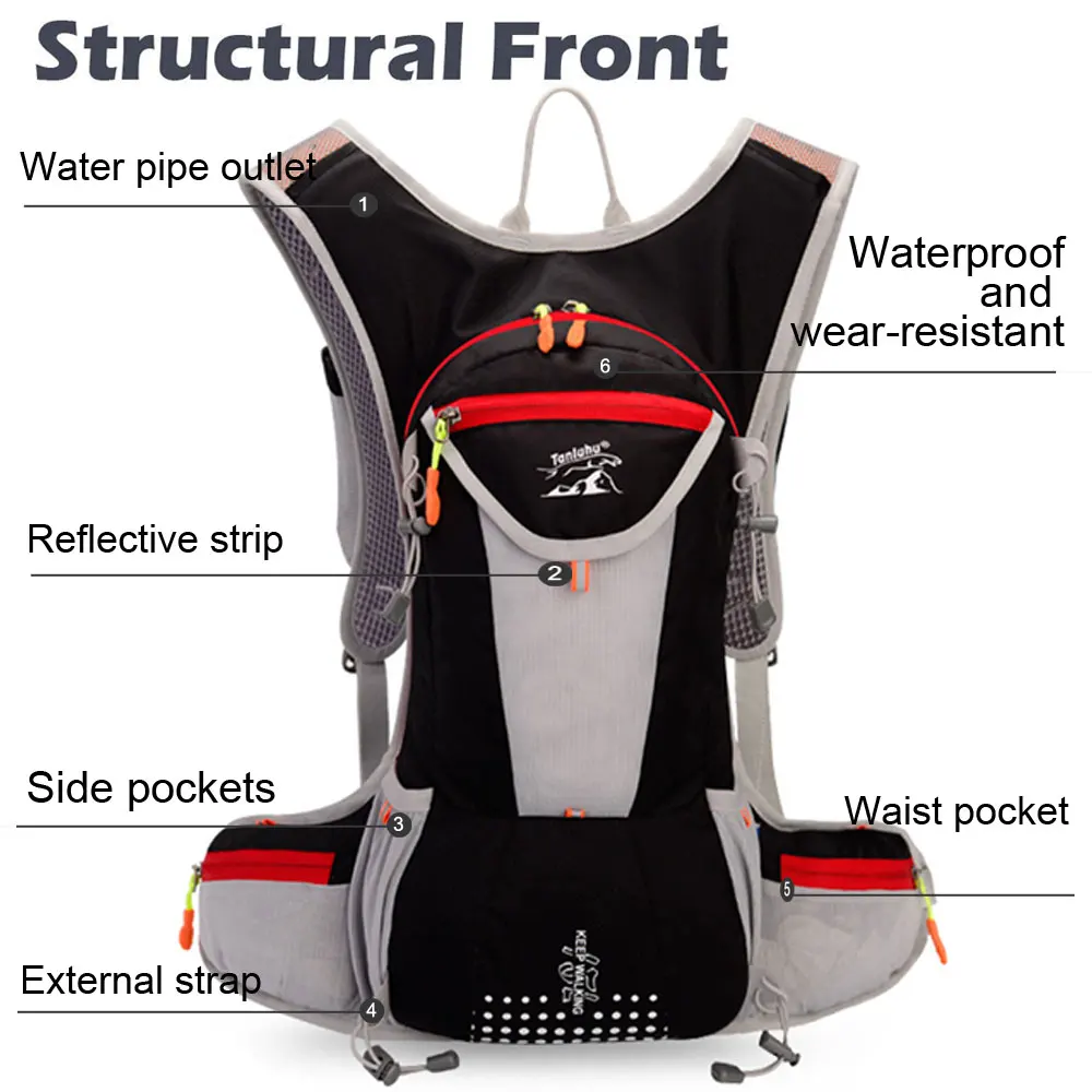 Sac Randonnée Léger Sac à Dos Vélo Buffup 15L Ultra-Léger