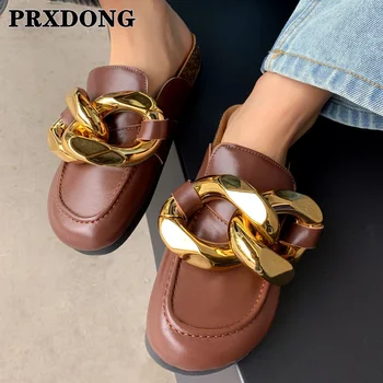 

2021 New Fashion Nigth Club Woman Summer Sandals New Arrival Metal Decoration Casual Round Toe Low Heel Shoes Woman Sandals 40