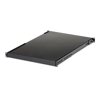 

StarTech.com 1U Adjustable Mounting Depth Rack Mount Shelf - Heavy Duty Fixed Rack Shelf - 175lbs / 80kg, Adjustable shelf, Blac
