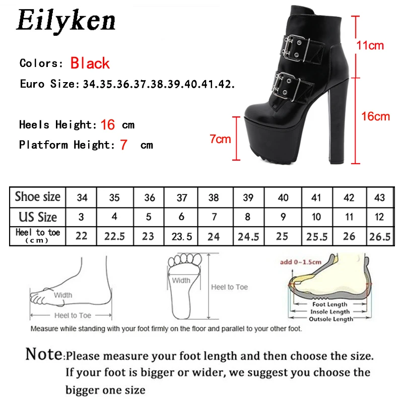 EilyKen новые ботинки из искусственной кожи на высоком каблуке зимние женские