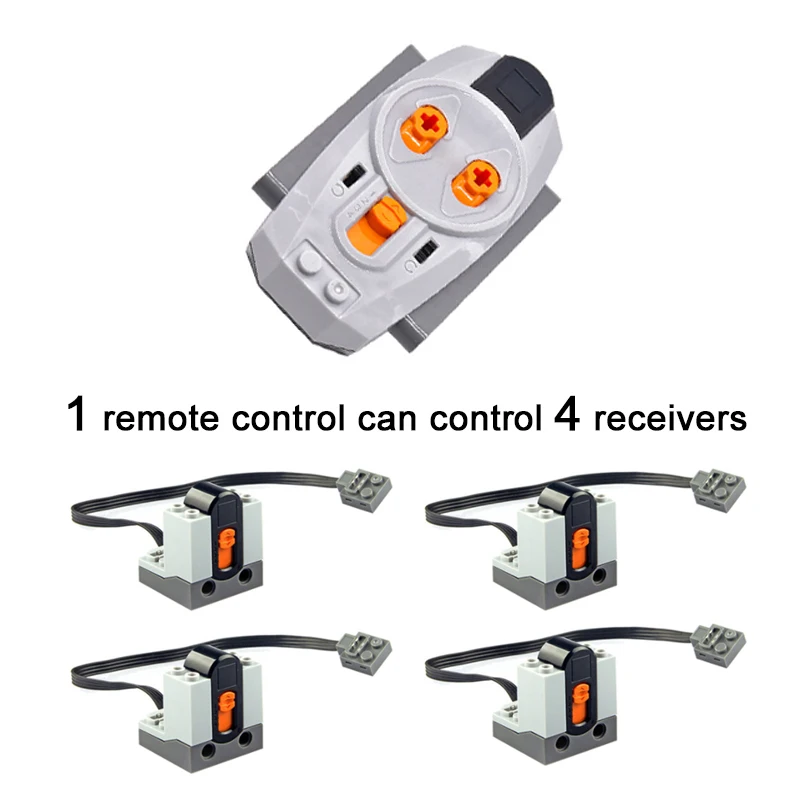 Building Blocks Technical Motor Multi Power Functions Tool Servo Train 8293 8883 Remote Control PF Model Sets Compatible MOC