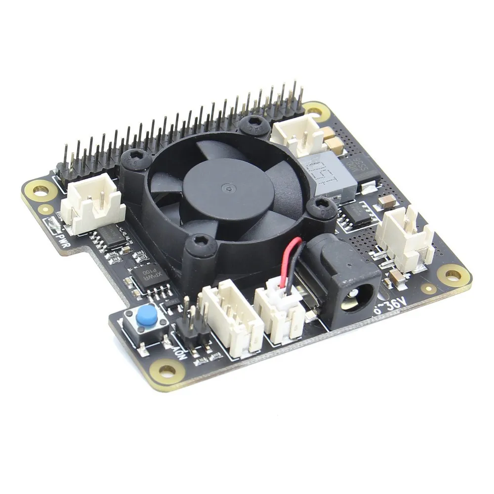 RasPi X710 Safe ShutdownPower Management Expansion Board with Wide Voltage Input(6V~36V) for Raspberry Pi 4 Model B / 3B+ / 3B