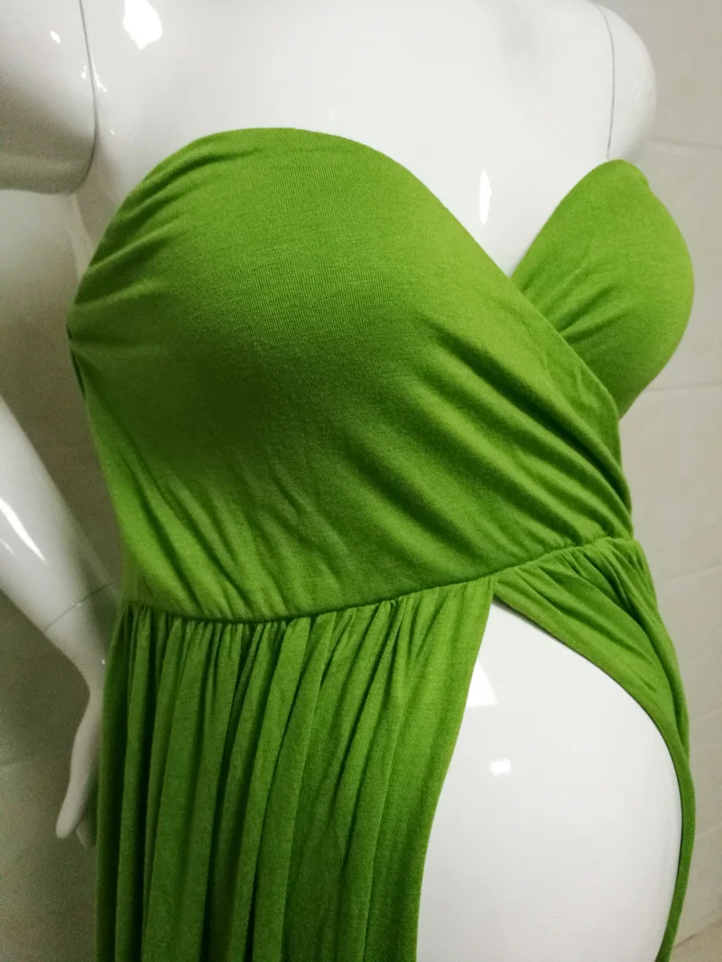 Sexy Maternity Dresses Baby Shower Long Pregnancy Dress Photography Props Split Front Pregnant Women Maxi Gown For Photo Shoots (7)