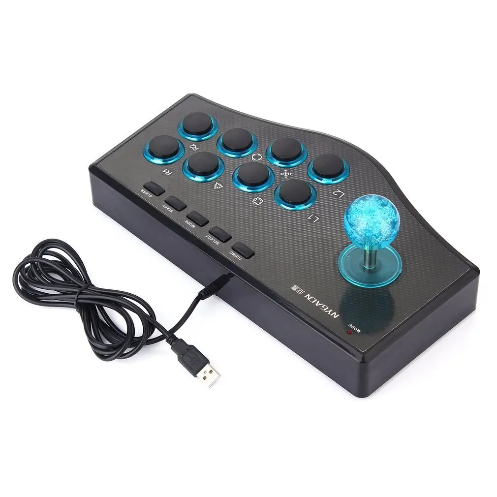  3 In 1 USB Wired Game Controller Arcade Fighting Joystick Stick For PS3 Computer PC Gamepad Enginee