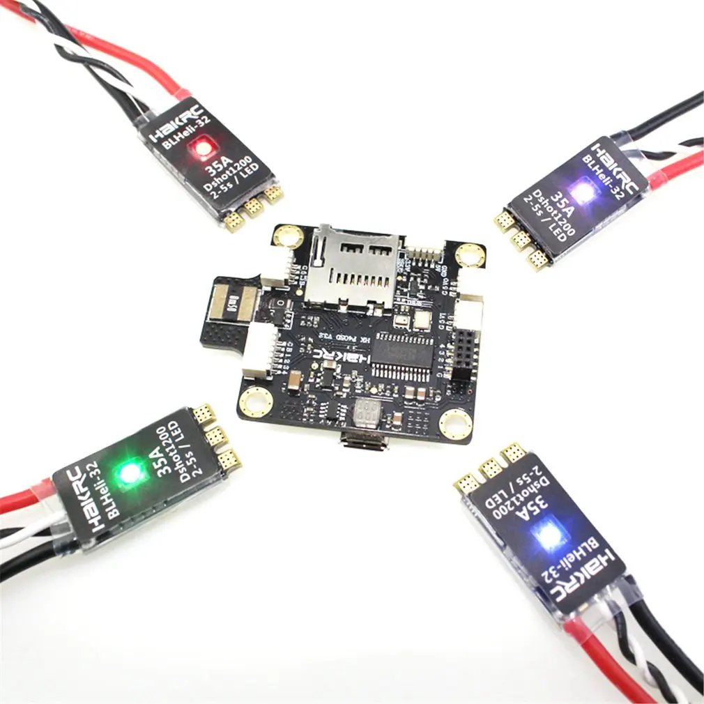 HAKRC PDB F4 Контроллер полета Betaflight OSD с 4 в 1 BLHeli 35A ESC для радиоуправляемого дрона FPV гоночные запчасти аксессуар