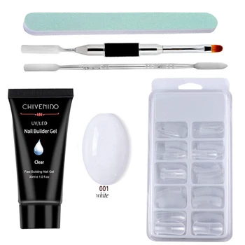 

5pcs/set Poly Gel Nail Kit 30ml Quick Building Polygel Gel Nail Polish For Nail Extensions Acrylic Gel Polish Nail Art Set