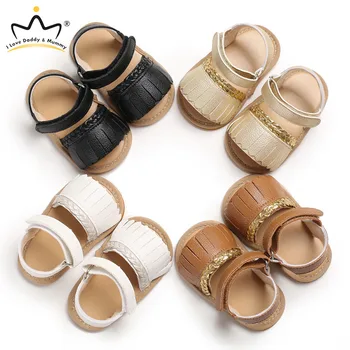 

Summer Girls Sandals Vintage Non-slip Rubber Sole Baby Girl Shoes High Quality Girl Sandals New Baby Shoes