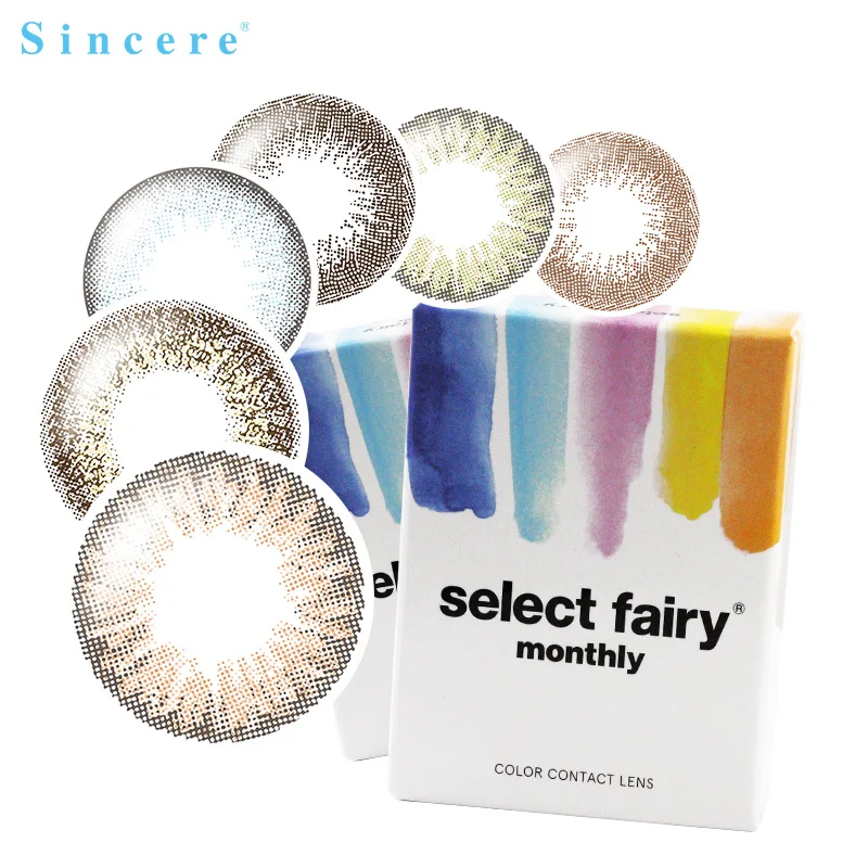 

Sincere vision Colored Contact Lenses for eyes Color Contact lens small Beautiful Pupil 1pcs/box myopia prescription degree