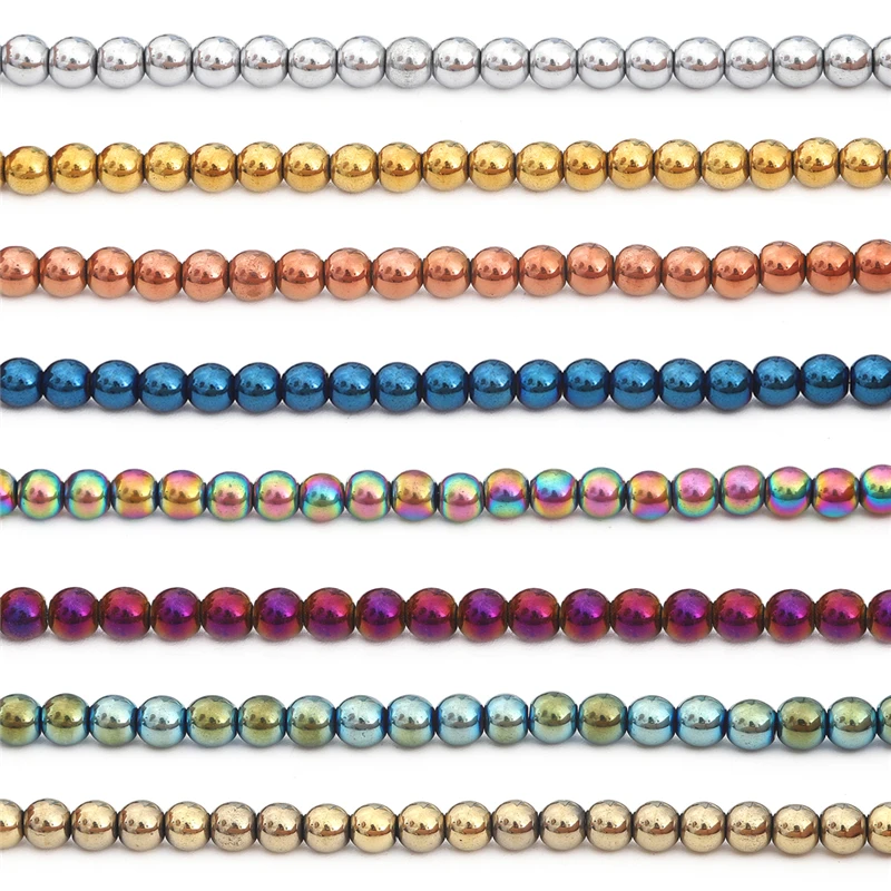 2/3/4/6mm Natürliche Stein Multicolor Runde Hämatit Lose Spacer Perlen für Ohrring Halskette Armband DIY Schmuck Machen – Detail 12