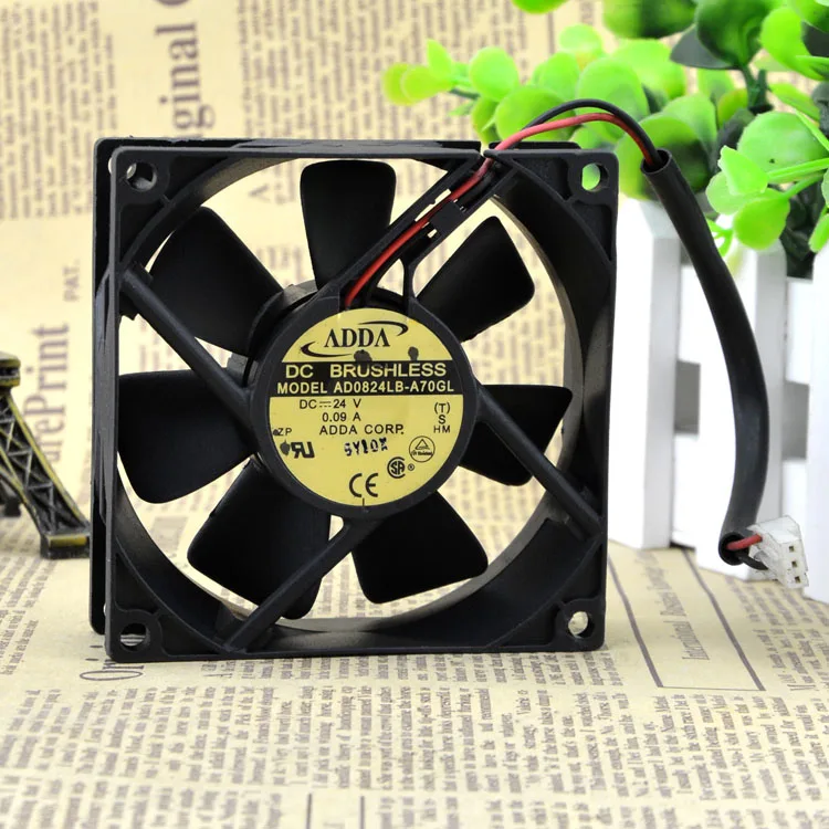AD0824LB-A70GL 8025 8 см 24V 0.09A защиты электродвигателя Вентилятор охлаждения