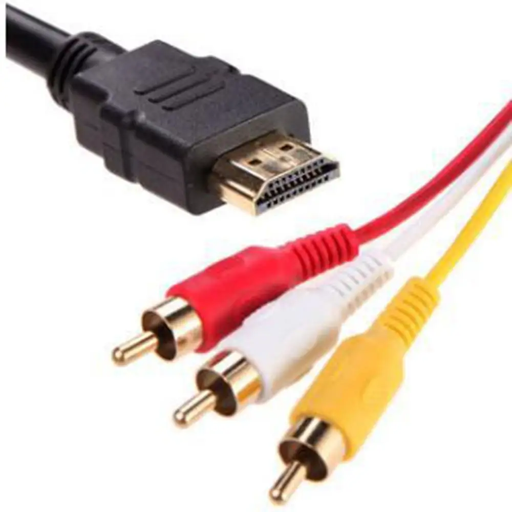 Медный кабель HD к RCA, HD штекер к 3RCA AV композитный штекер М/М, соединитель, адаптер, кабель, шнур, передатчик|Кабели VGA| | АлиЭкспресс