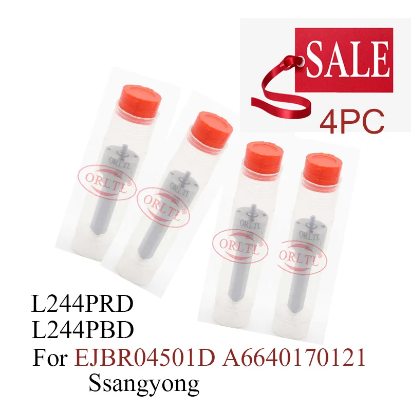 Форсунка инжектора L 244 PBD L244PBD L244PRD для Ssangyong Actyon Kyron A6640170121 EJBR04501D 4 шт.|Топливный